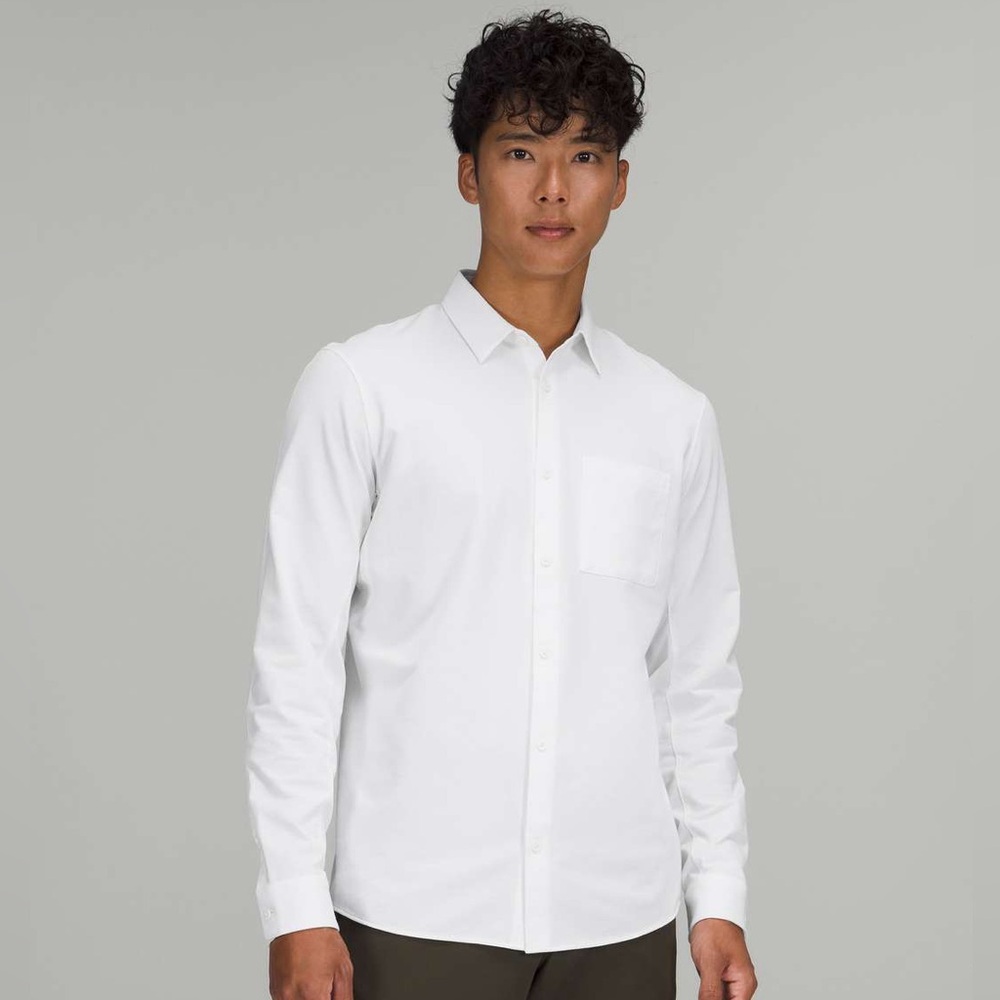 Lululemon Commission White Button Down Shirt Medium